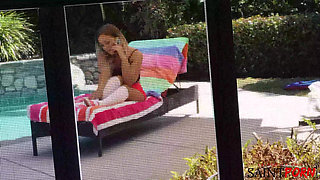 Cleo Plays with Herself Before Taking Her Stepdad Deep