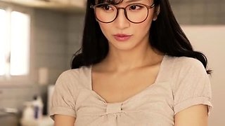 Cute asian chick hot solo masturbation