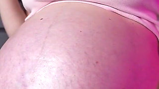 3 Bras, Oil and Slaps on Huge Pregnant Belly