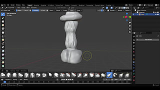 A circumstance dick with blender 3d