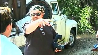 Threesome in the woods with amazing girls