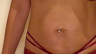 Wifey Wears Sexy Red Lingerie with Her Perfect Tits