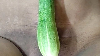 Desi sexy stepsister home alone masturbating cucumber