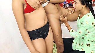 Best Threesome Sex :-seeing Komal And Neha Alone In The Room, They Got Furious Fuck With Sexy Mamta