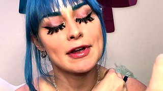 Big boobs milf masturbates with her dildo