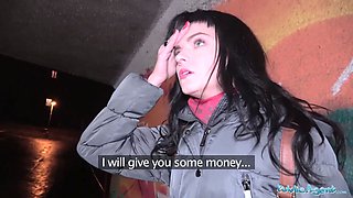 Public Agent Street cash for suck and fuck on big thick dick