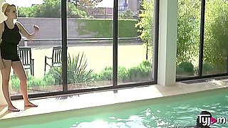 Angel Wicky And Blond Angel In Stunning Wicky Fucks Hard With A Bbc Next To The Pool