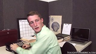 Naughty america Abella Danger fucking in the office