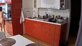Sexy black amateur caught taking a shower on hidden cam