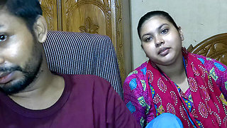 Newly marriage couple Wife husband friend Indian village