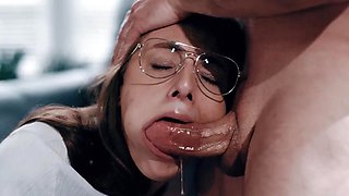 DEVILS GANGBANGS - Ebony Hottie Gets Gangbanged And Receives Cum Loads On Her Pretty Face: Porn