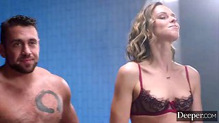 Deeper. Fit Hotwife Serenity Cox Gets Tag-teamed At Gym