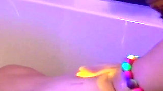 Extreme Anal Fisting Inside a Bathtube - Adelina Noir and Fistdude