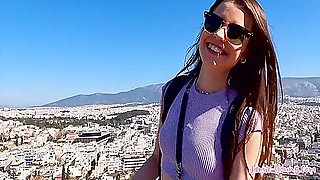 Cute Girlfriend Gets Fucked On Vacation In Athens! Porn Vlog With 9 Min