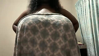 BBW Giantess Stripteasing and Moaning Fetsih