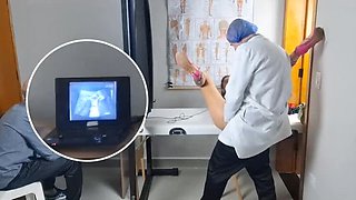 Naughty Wife Cheats with Gynecologist - Hot Cuckold Ultrasound Fuck!