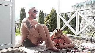 Stepmom Fucks Step Son Outside - Neighbors Watch Public Sex - Crazyfamily 1970