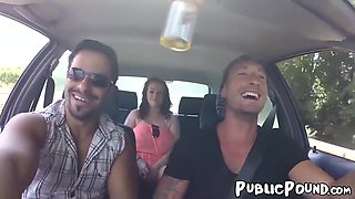 Harmony Reigns In Busty Babe Sucking Before Public Cowgirl