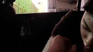 Petite amateur Asian blowjob