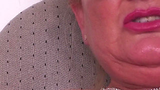 Busty Secretary MILF Krizzi Masturbates in Her Office