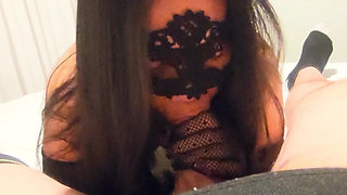 Asian Queen passionate blowjob and nice creampie