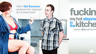 Seduced To Fuck My Hot Perfect Ass Stepmom Ola Ramona In The Kitchen While My Dad's At Work