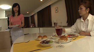 Beautiful Japanese girl gets her wet pussy eaten by a horny nurse