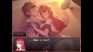 Thighjob domination in the harem hentai game with Cumingaming