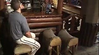 Mature slut fucked at the bar