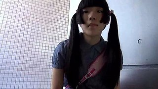 Hot asian teen fingering her pussy