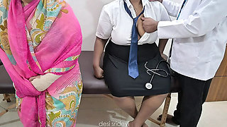 Indian student Savitha Bhabhi gets hard fucked by doctor in threesome HD