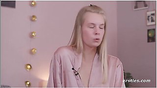 Intimate Sensuality With Blonde Jolien In Sexy Lingerie