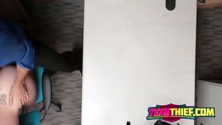 Naughty beauty gives lp officer fellatio and her Tight Pussy
