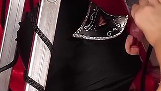 Fixed to a Ladder, Tied Down Slave Gets Ruined, Sucked and Milked Hard From Merciless Mistress