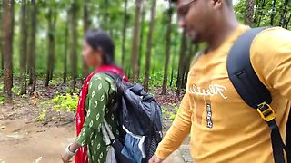 Permi_pooja outdoor park sex with brother-in-law - big natural tits desi bhabhi gets happy and fucks hard