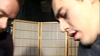 Red hair girl pussy licking pussy fucking foursome party