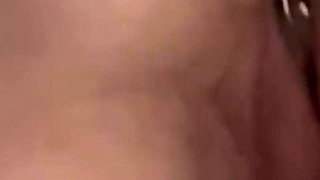 Sexy MILF with Huge Tits. Long Nails Deep Inside Her Wet Pussy.