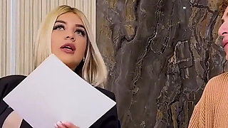 Hot Real Estate Agent with Big Tits Bangs Client