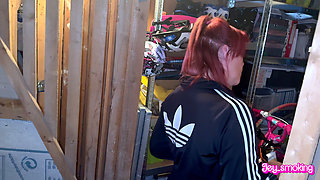 Sucking My Neighbors Cock in the Basement While Smoking
