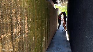 Fucking in Dark Alleyway - Busty Latina Public Streets - Hailey Rose