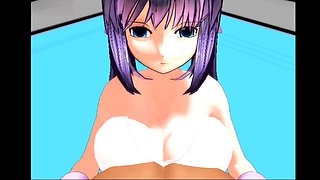 Ultimate fighting babe Bokofan takes on a wild wrestling match