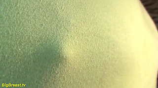 Extreme horny monster boob milf alone at home