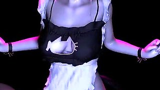 3D Blonde Slut Wearing Sexy Maid Dress Got Fucked