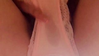 My Japanese GF sent me closeup masturbation video with wet panties