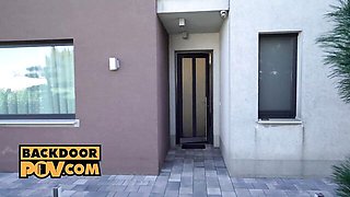 Lana Roy's blowjob dirt by Backdoor POV