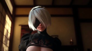 2B with Big Nice Booty Gets Thumped by a Huge Dick