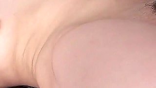 Skinny Japanese Teen Kaho Masturbates and Injected Into Step Father Pussy