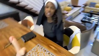 Young Nun Gets Fucked For The First Time By Her Stepdad - Black Swan