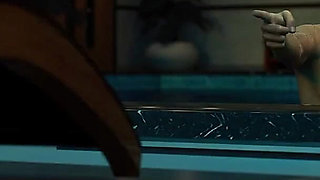 Seductive Swimmer Sucking Cock in the Swimming Pool