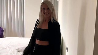 Blonde couple enjoy sensual sex in a special moment
